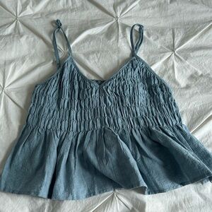 3/$20 Shein Greyish  Blue Tank Top